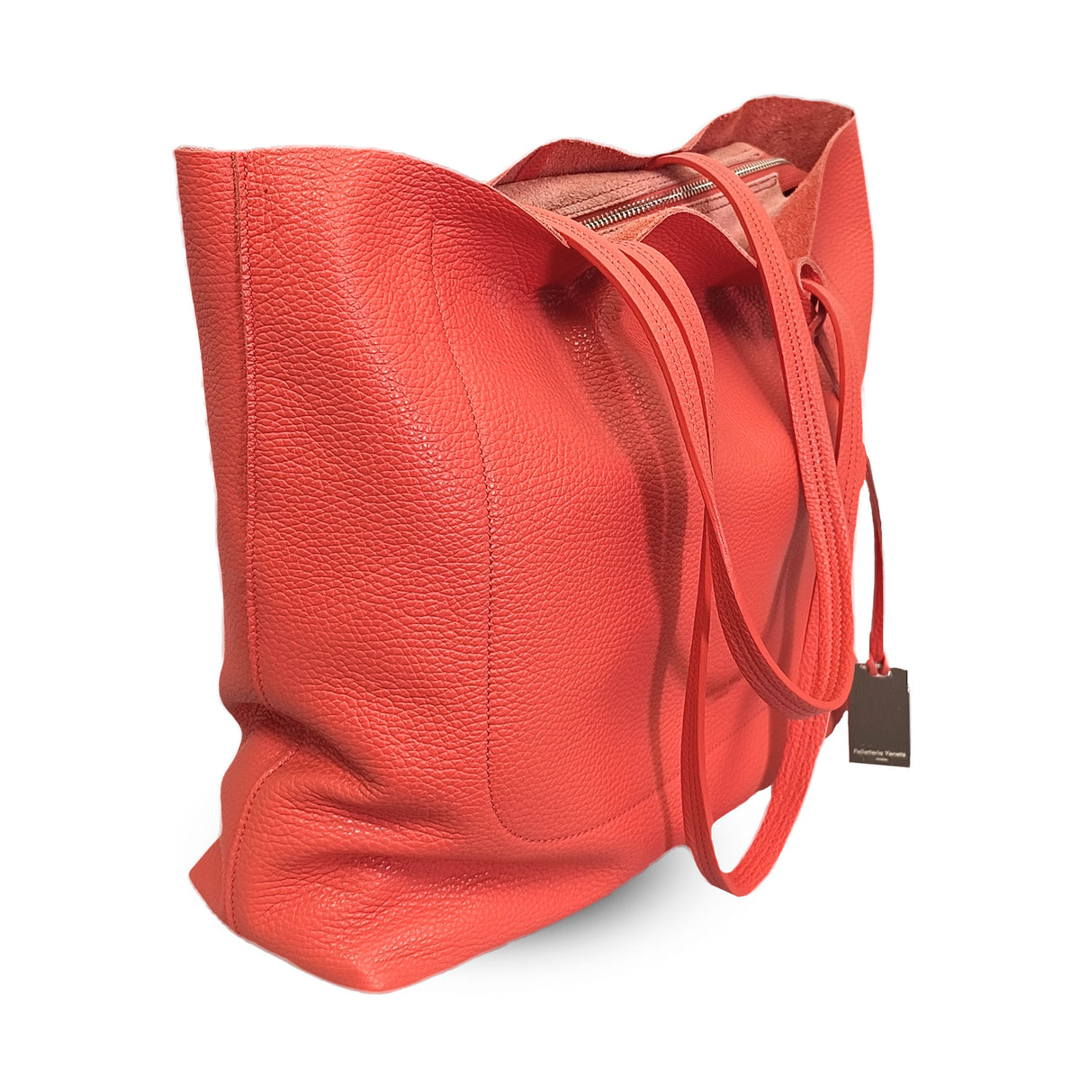 Pelletteria Veneta v180 Corallo Shopping Bag