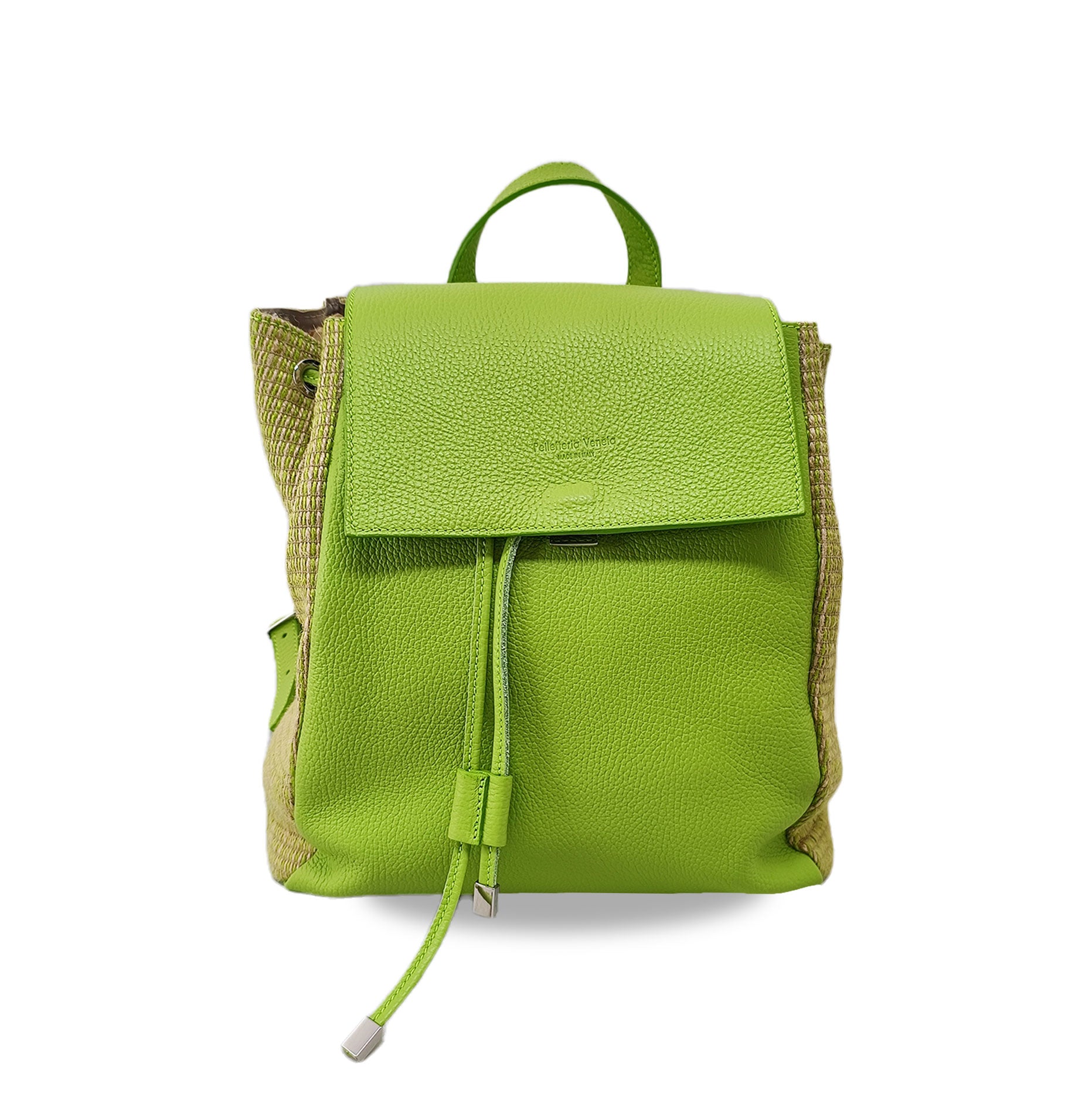 Pelletteria Veneta D24057 Verde Zaino in pelle