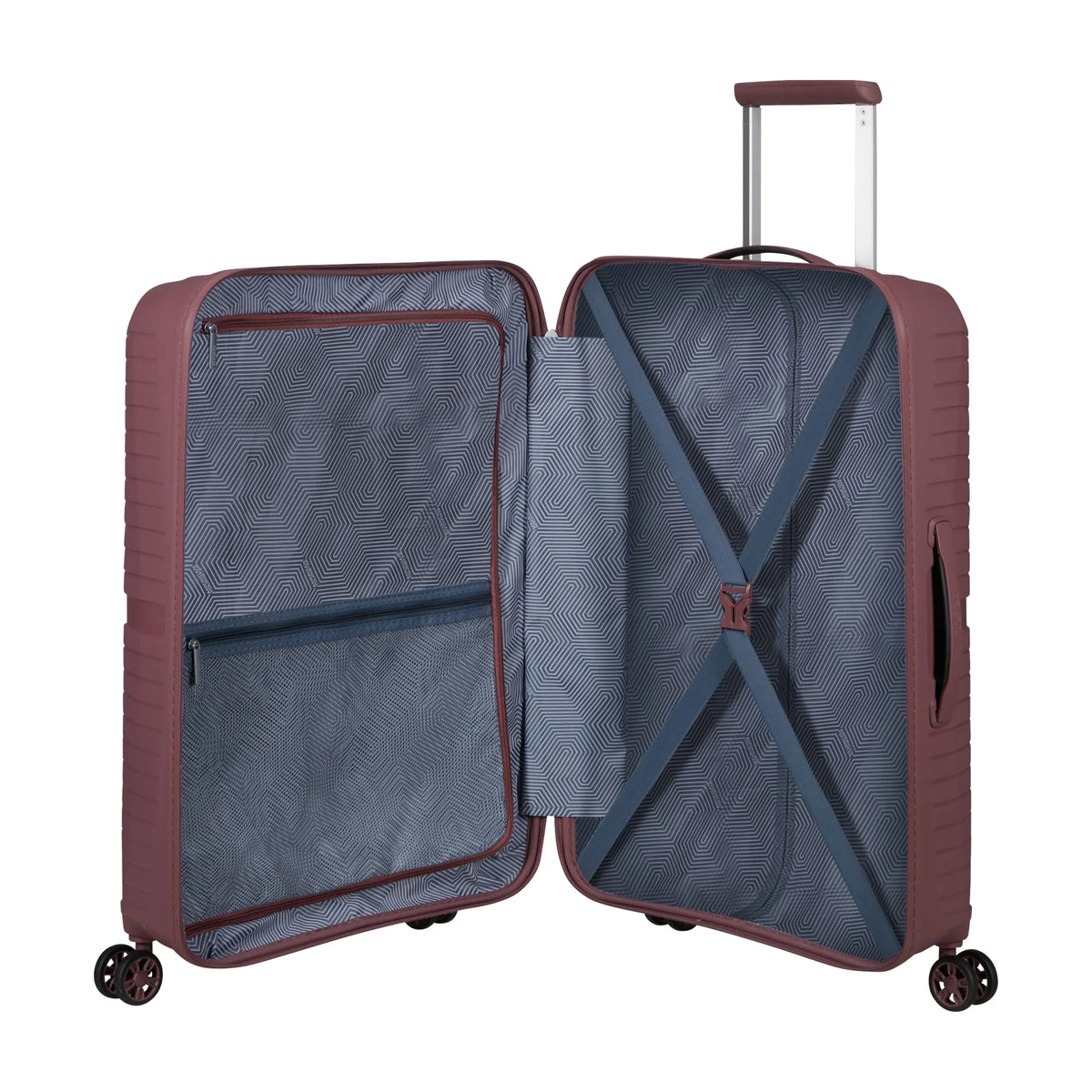 Organizzazione interna e scomparti di American Tourister Airconic Trolley (4 Ruote) - Galactic Mauve