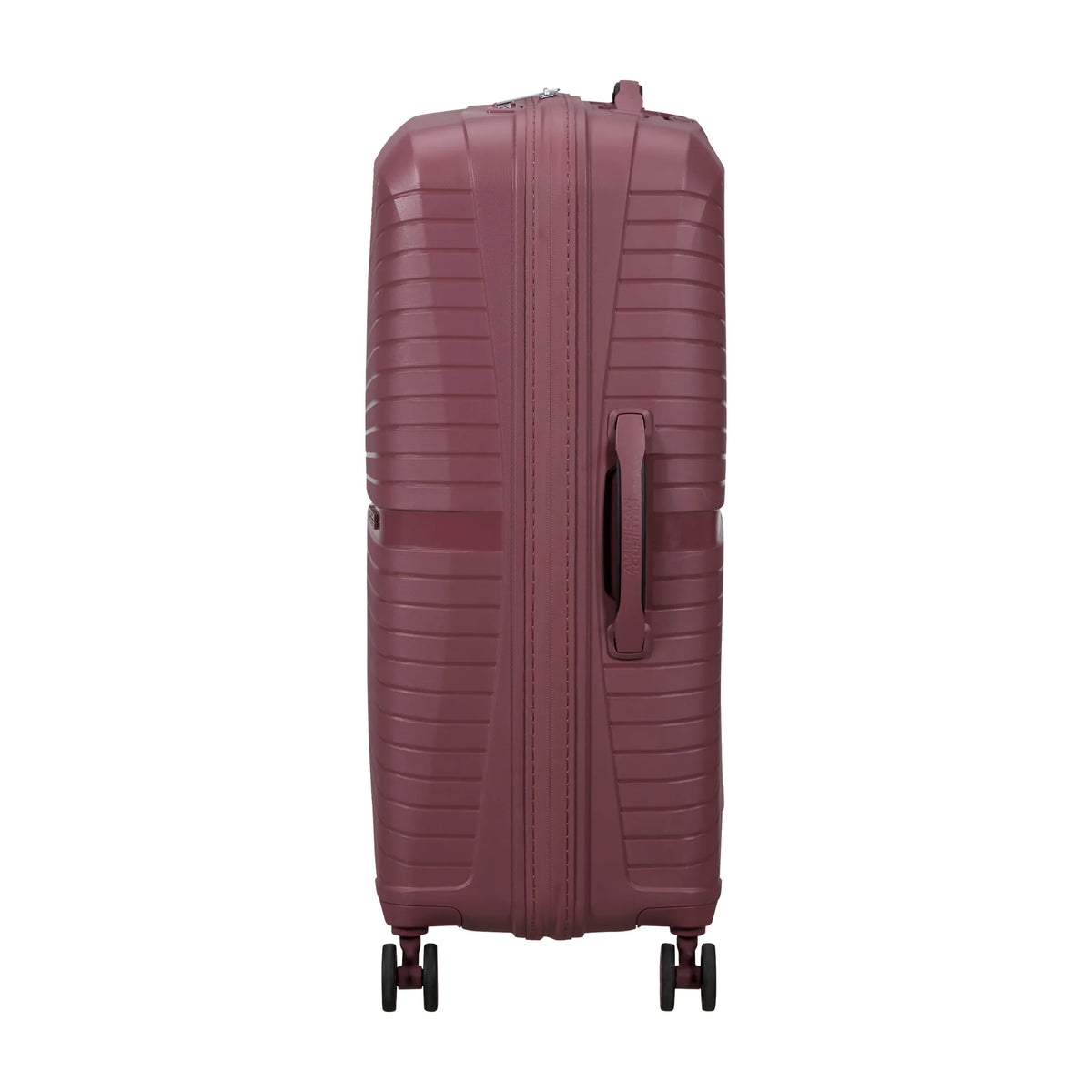 Dettaglio laterale e fondo di American Tourister Airconic Trolley (4 Ruote) - Galactic Mauve