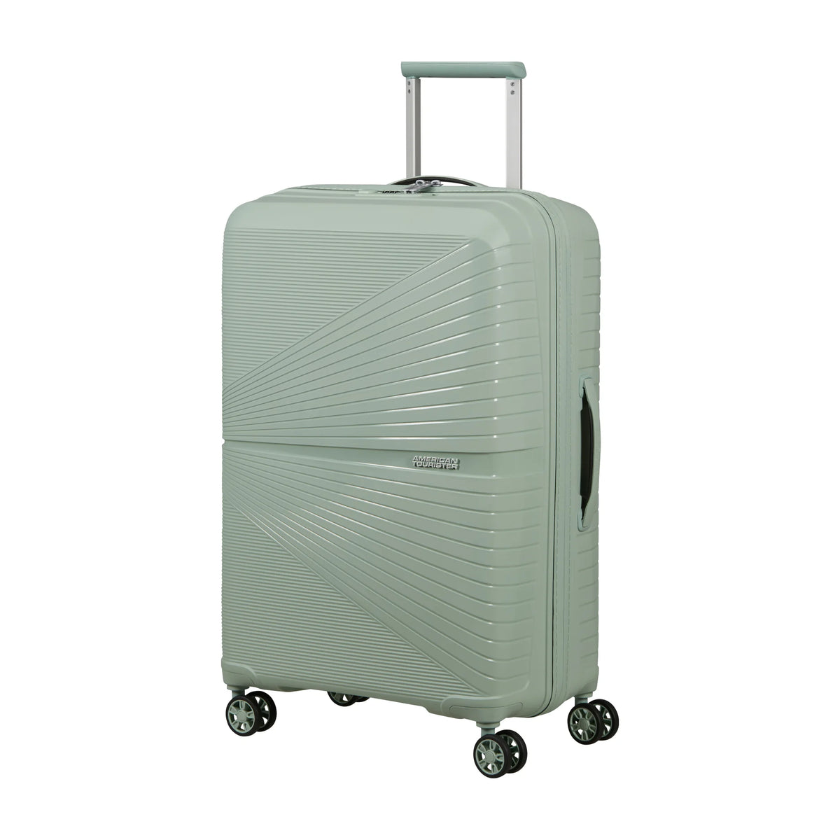 Vista di tre quarti di American Tourister Airconic Trolley (4 Ruote) - Saturn Sage