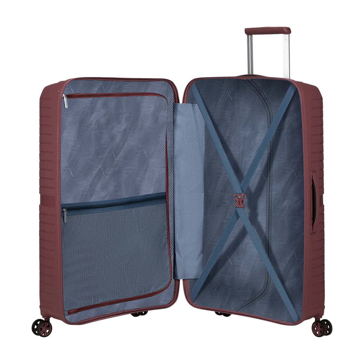 Organizzazione interna e scomparti di American Tourister Airconic Trolley (4 Ruote) - Galactic Mauve