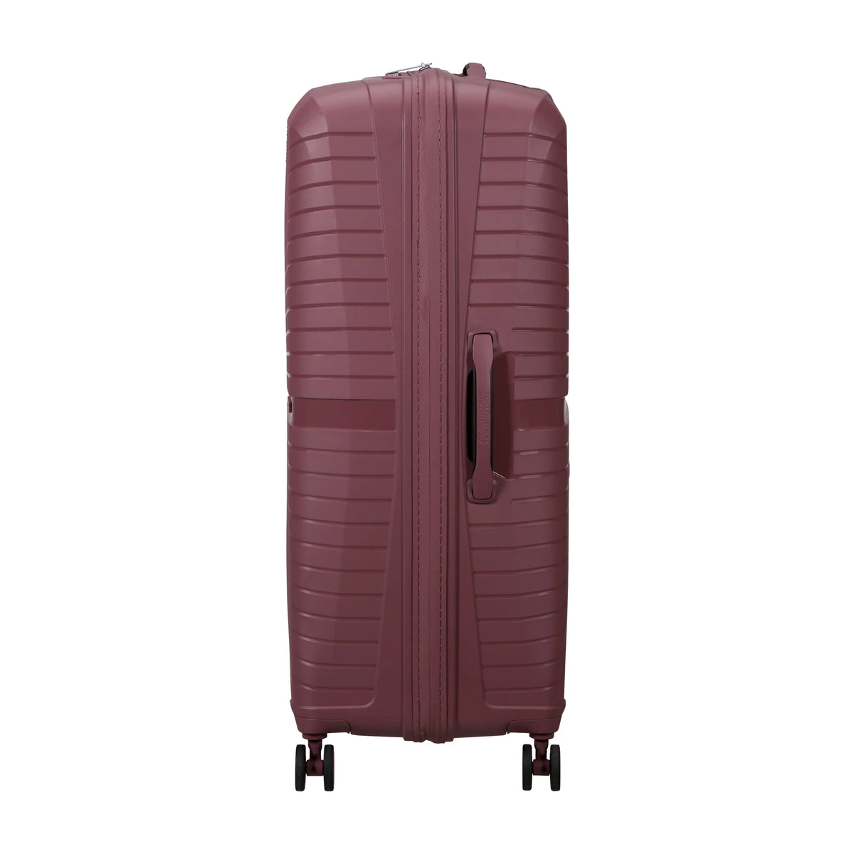 Dettaglio laterale e fondo di American Tourister Airconic Trolley (4 Ruote) - Galactic Mauve