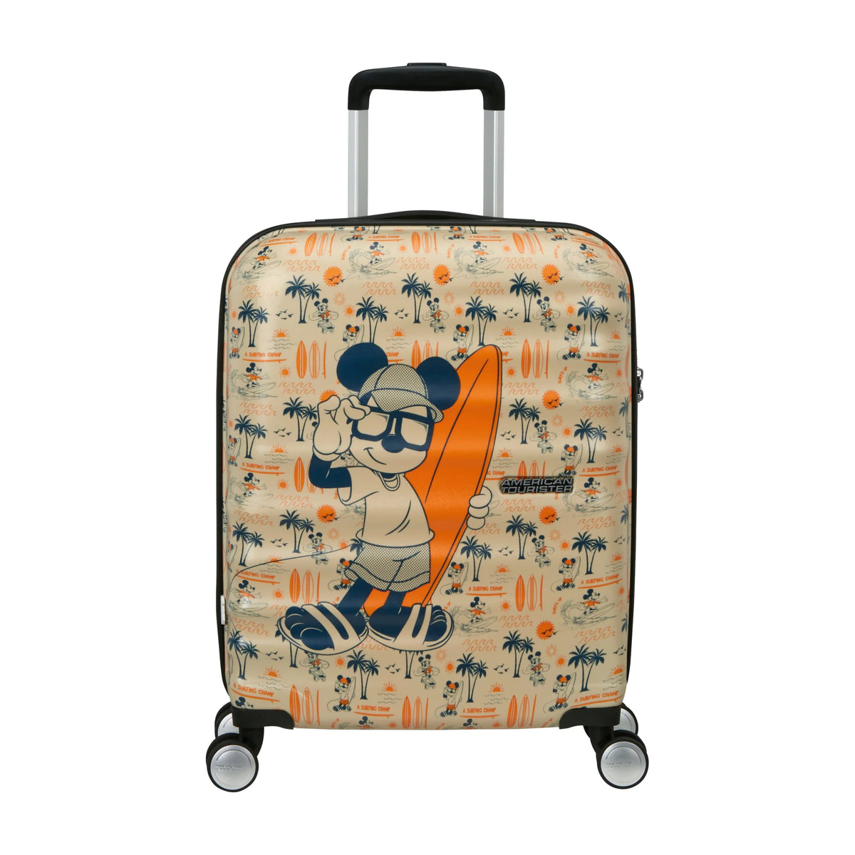 Vista principale di American Tourister Disney Wavebreaker Trolley (4 Ruote) - Mickey Super Surfer