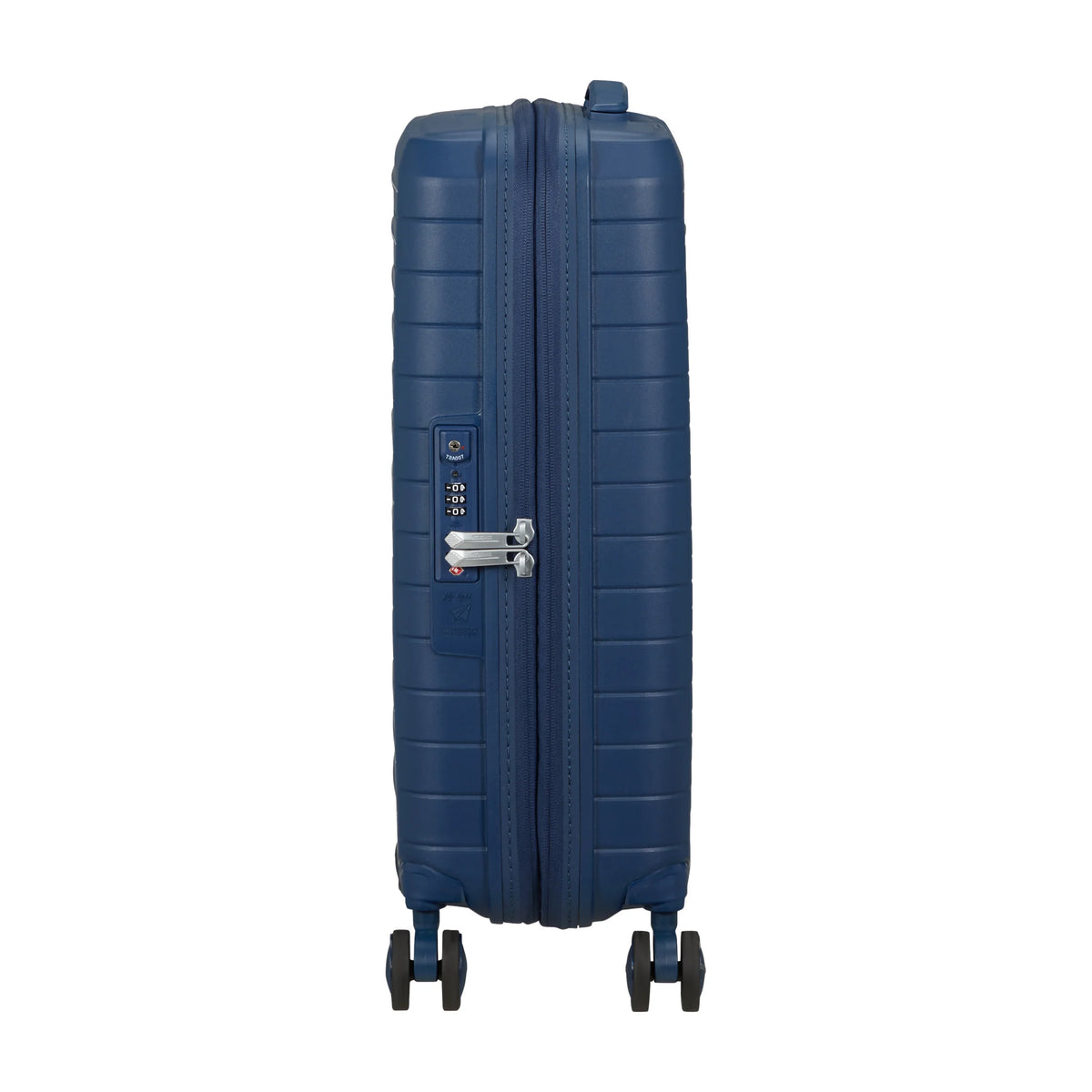 Dettaglio laterale e fondo di American Tourister Fastforward Trolley (4 Ruote) - Navy Blue