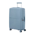 Vista di tre quarti di American Tourister Fastforward Trolley (4 Ruote) - Steel Blue