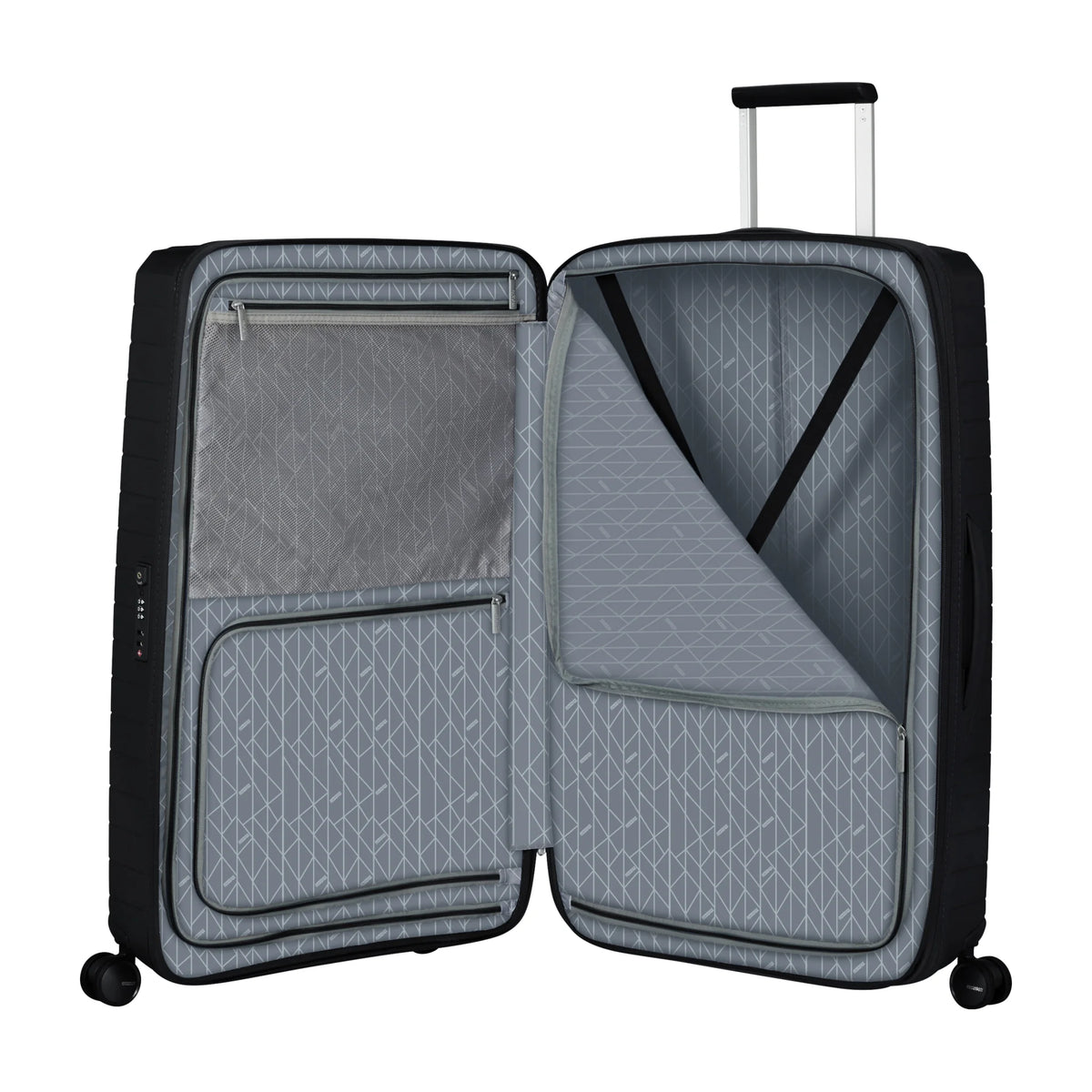 Organizzazione interna e scomparti di American Tourister Fastforward Trolley (4 Ruote) - Flash Black