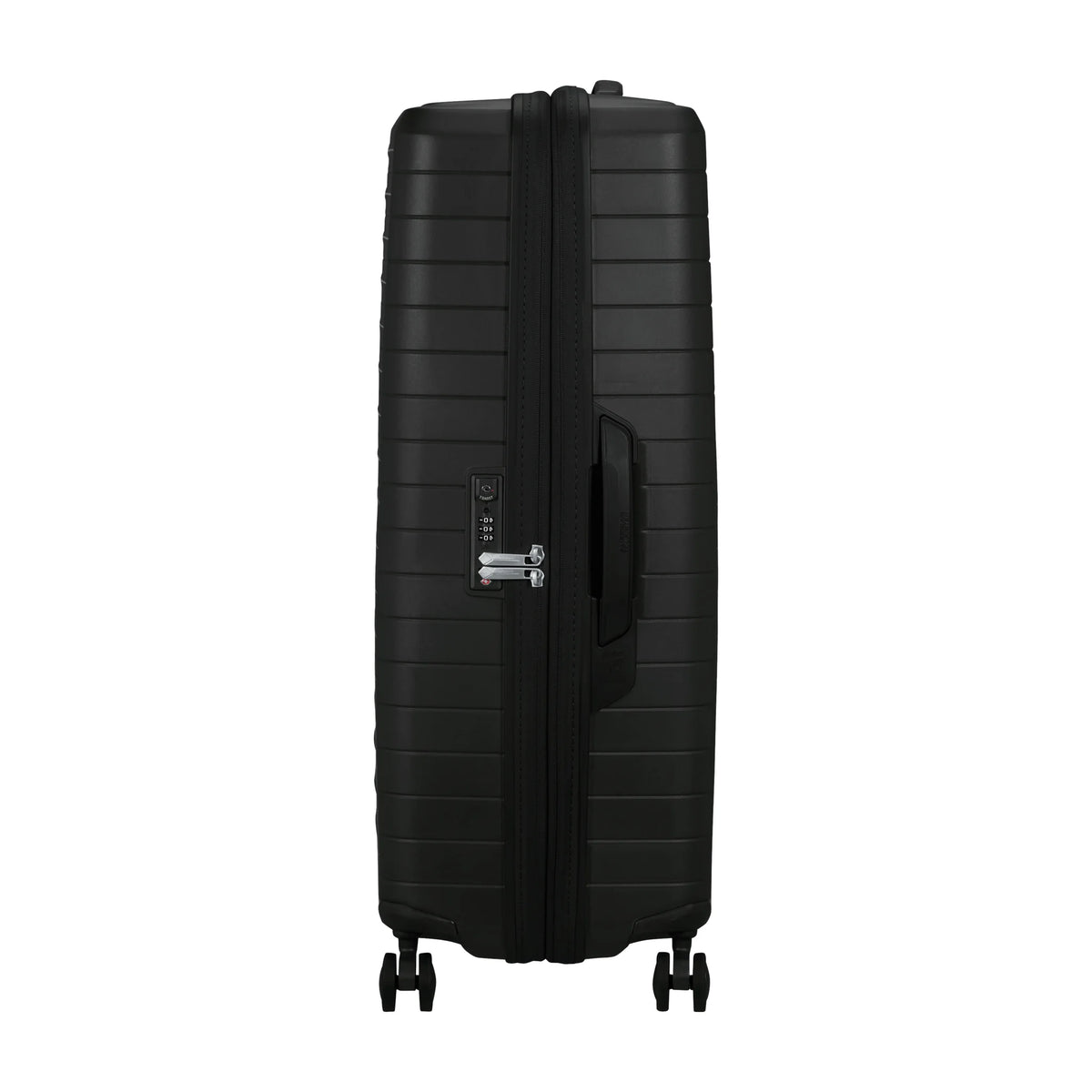 Dettaglio laterale e fondo di American Tourister Fastforward Trolley (4 Ruote) - Flash Black