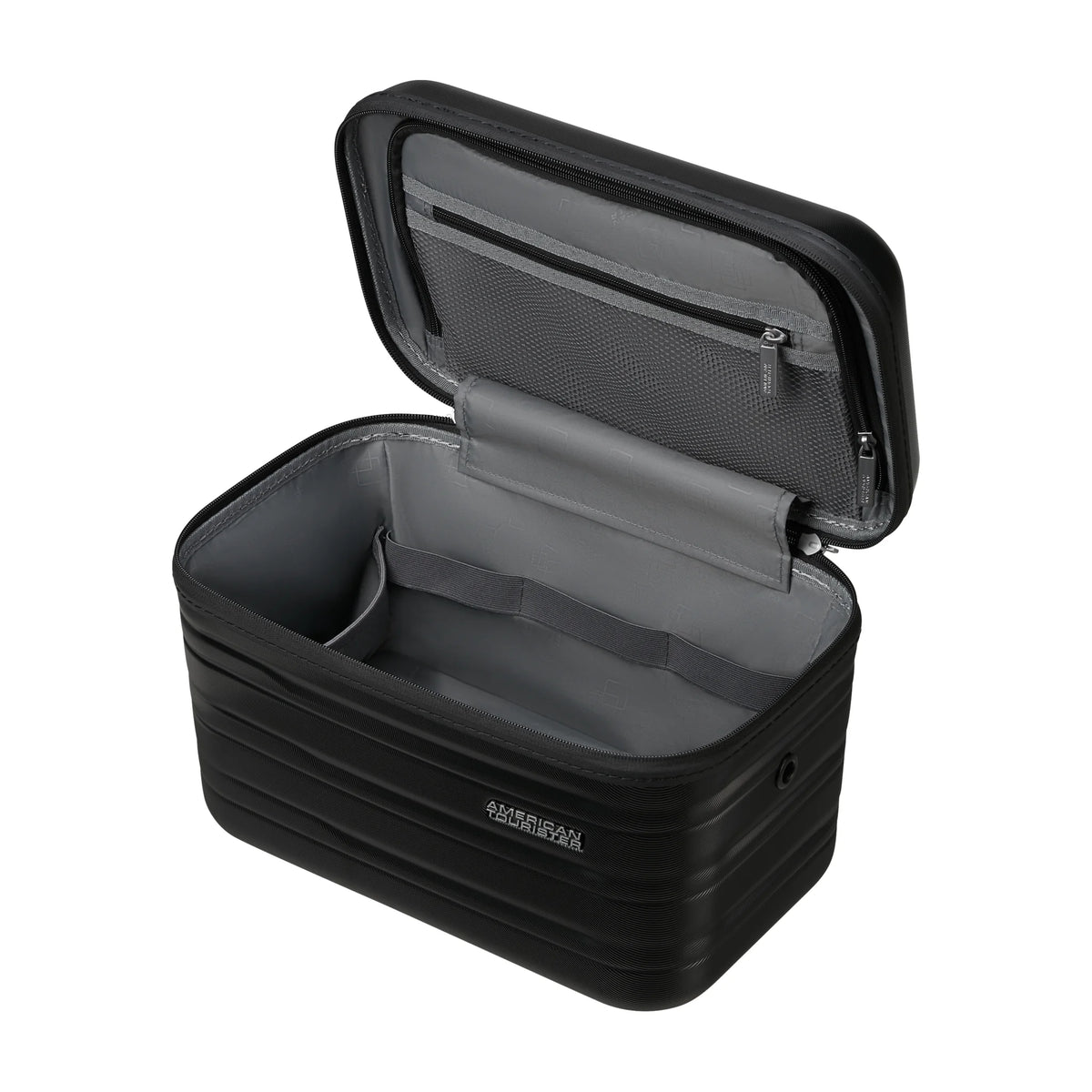 Organizzazione interna e scomparti di American Tourister Flashline Beauty Case - Shadow Black