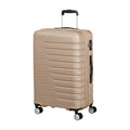 Vista di tre quarti di American Tourister Flashline Trolley (4 Ruote) - Ivory Gold