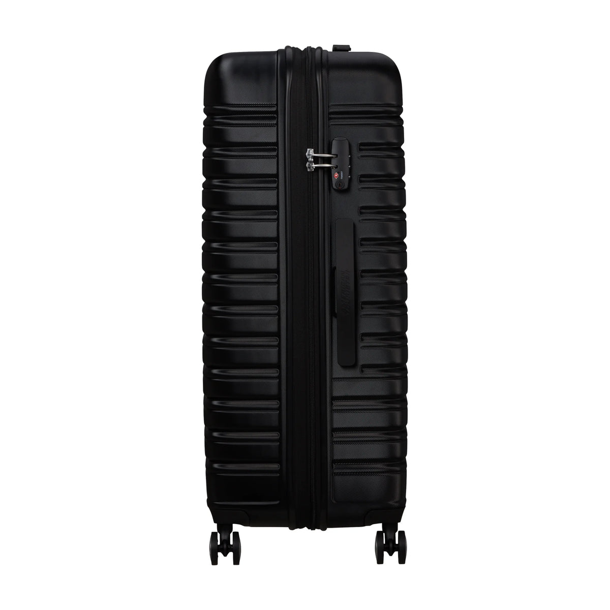 Dettaglio laterale e fondo di American Tourister Flashline Trolley (4 Ruote) - Shadow Black