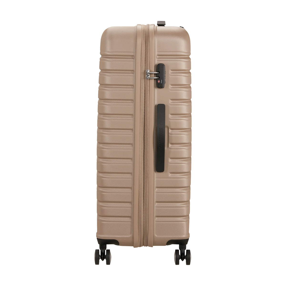 Dettaglio laterale e fondo di American Tourister Flashline Trolley (4 Ruote) - Ivory Gold