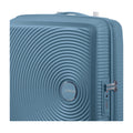 Dettaglio finiture e hardware di American Tourister Soundbox Trolley (4 Ruote) - Stone Blue