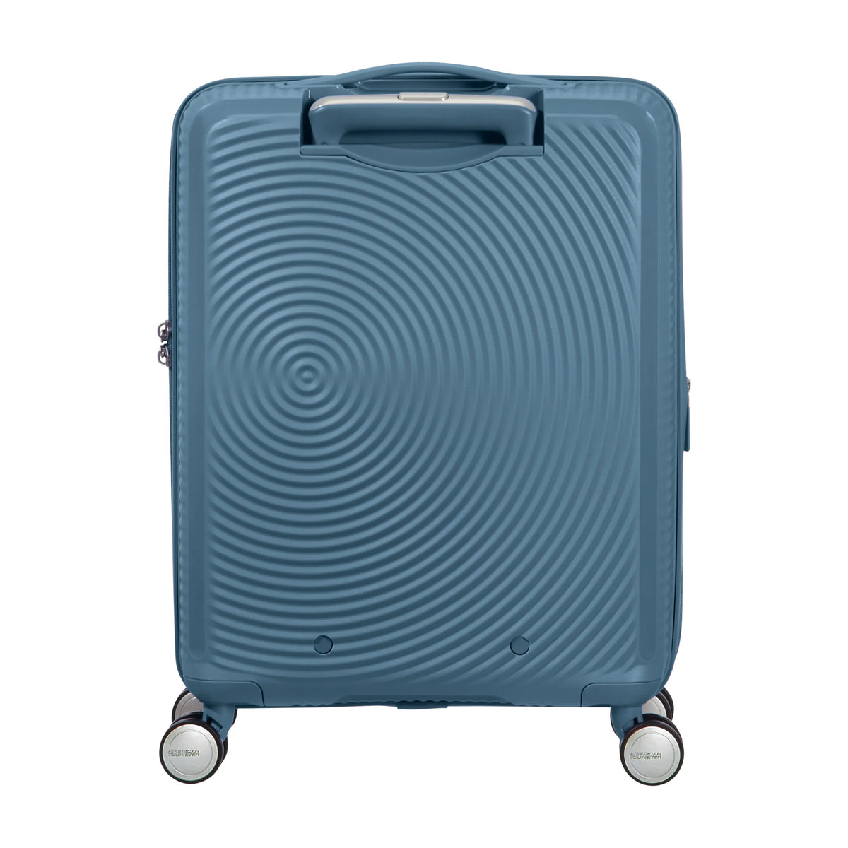 Dettaglio laterale e fondo di American Tourister Soundbox Trolley (4 Ruote) - Stone Blue