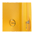 Dettaglio finiture e hardware di American Tourister Soundbox Trolley (4 Ruote) - Golden Yellow