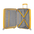 Organizzazione interna e scomparti di American Tourister Soundbox Trolley (4 Ruote) - Golden Yellow