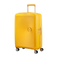 Vista di tre quarti di American Tourister Soundbox Trolley (4 Ruote) - Golden Yellow