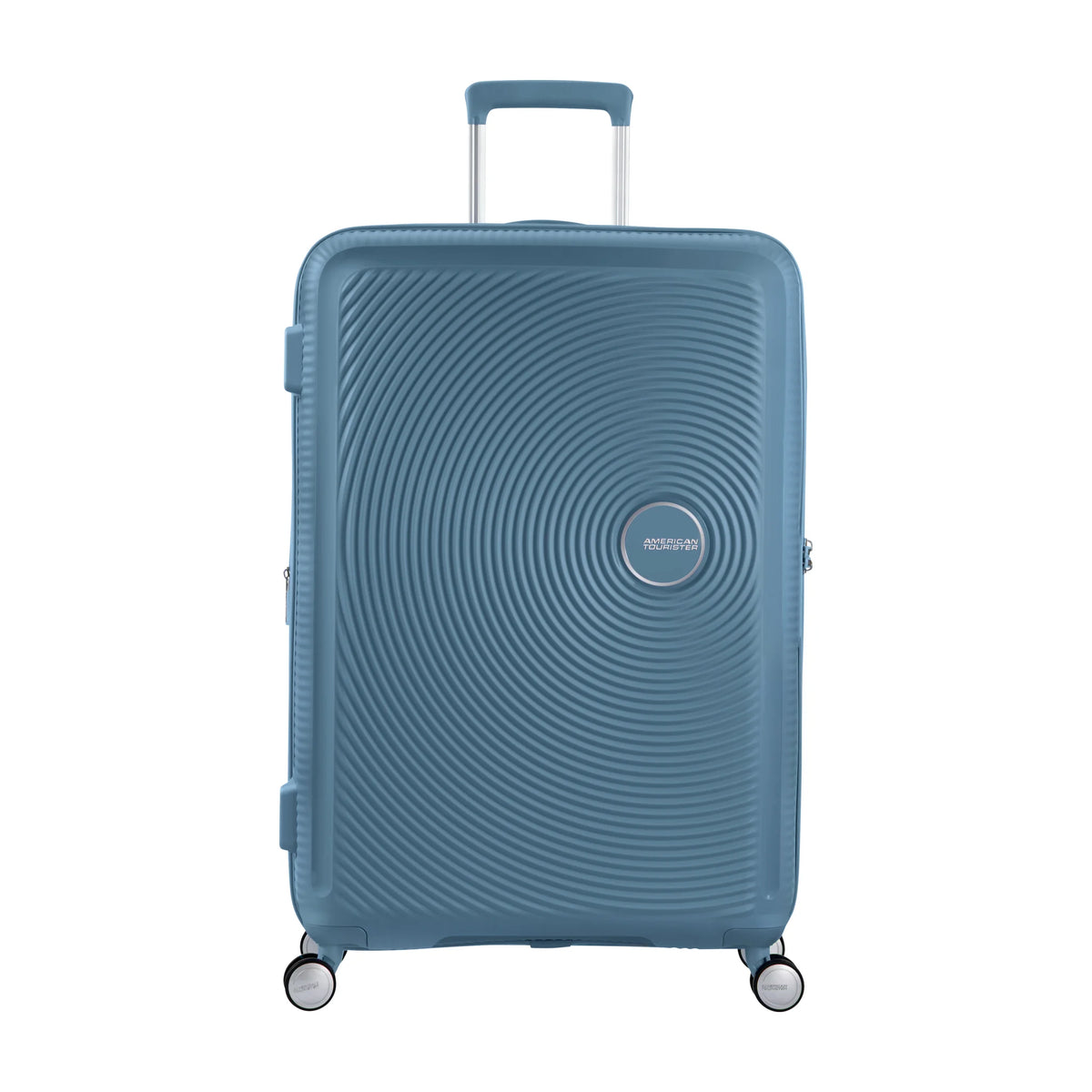 Vista principale di American Tourister Soundbox Trolley (4 Ruote) - Stone Blue