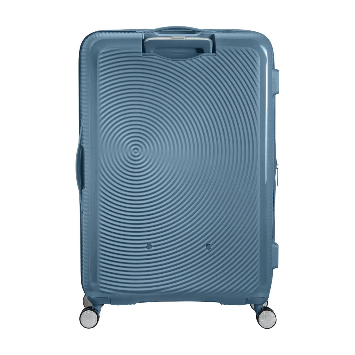 Dettaglio laterale e fondo di American Tourister Soundbox Trolley (4 Ruote) - Stone Blue