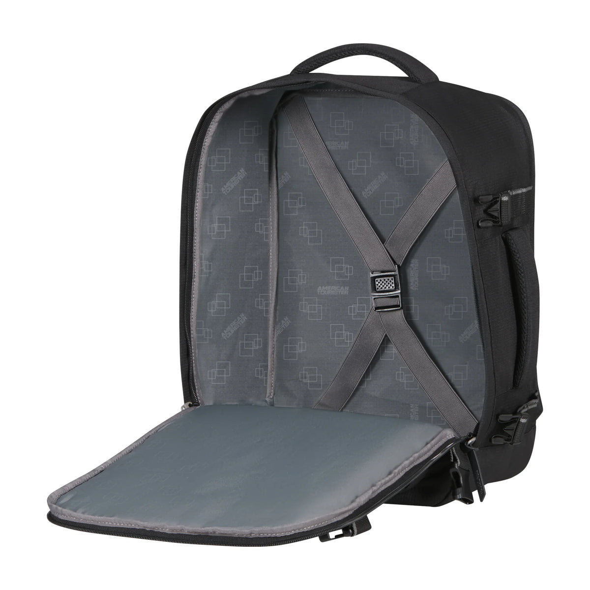 Organizzazione interna e scomparti di American Tourister Take2Cabin Sport Backpack - Nero