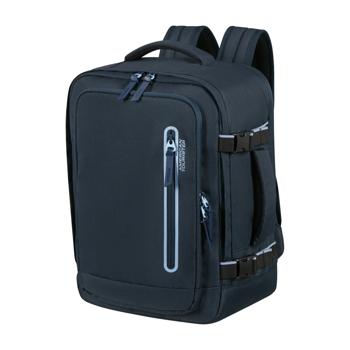 Vista di tre quarti di American Tourister Take2Cabin Sport Backpack - Dark Navy