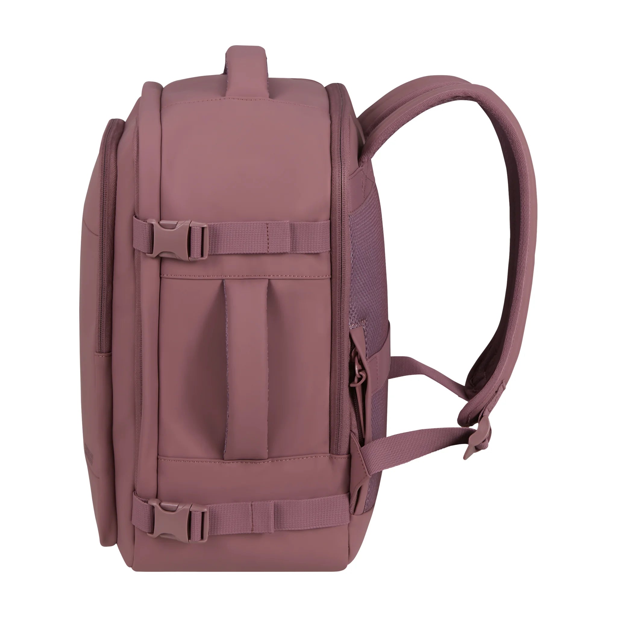 Dettaglio laterale e fondo di American Tourister Take2Cabin Zaino - Galactic Mauve