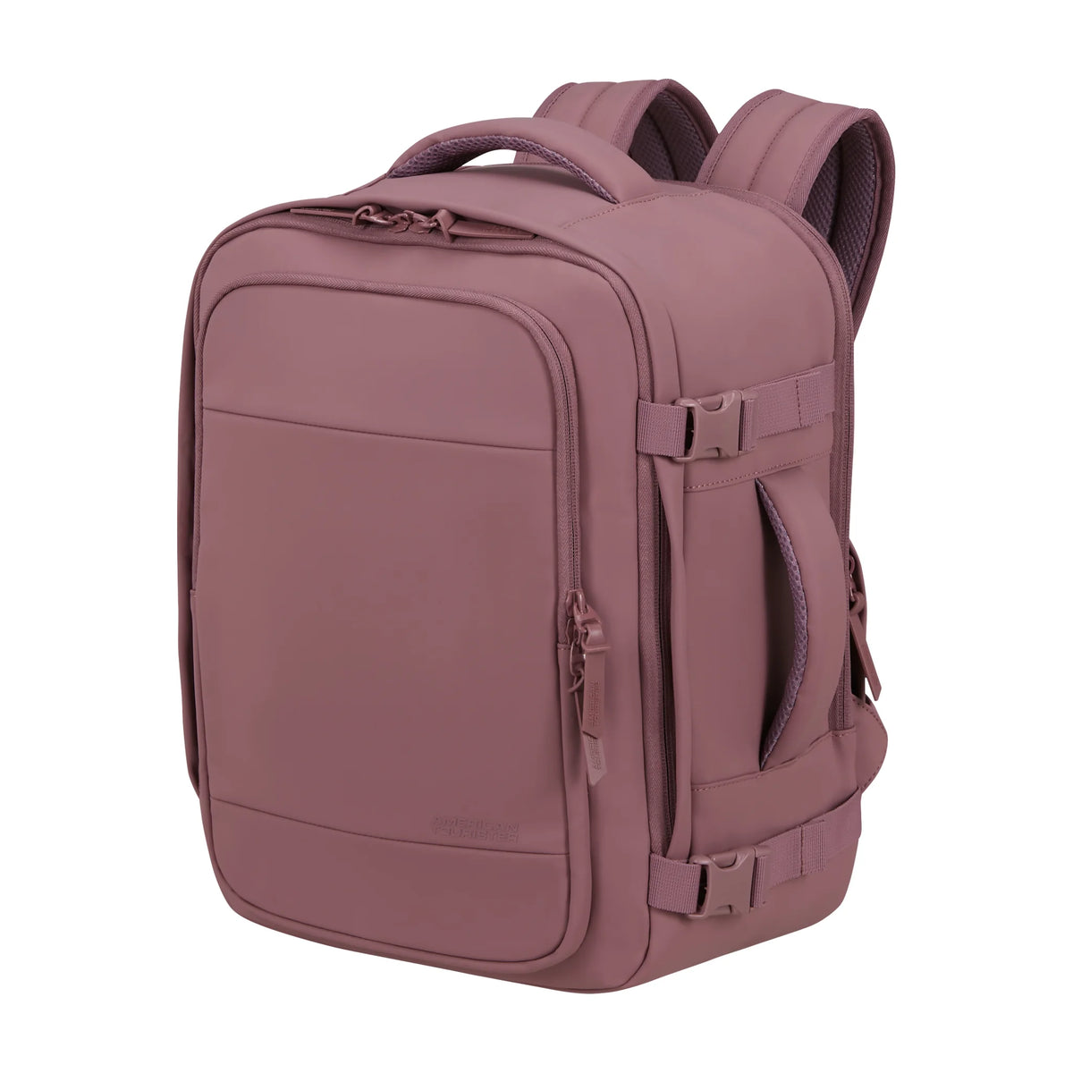 Vista di tre quarti di American Tourister Take2Cabin Zaino - Galactic Mauve