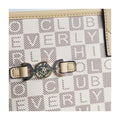 Dettaglio finiture e hardware di B.H. Polo Club Borsa A Spalla - Beige Stampato