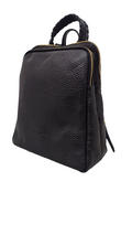 Pelletteria Veneta V24480-Nero Zaino in pelle