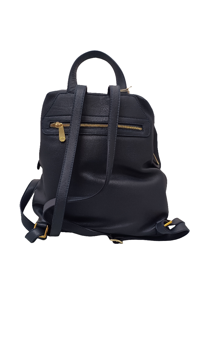 Pelletteria Veneta N24456-Navy Zaino in pelle
