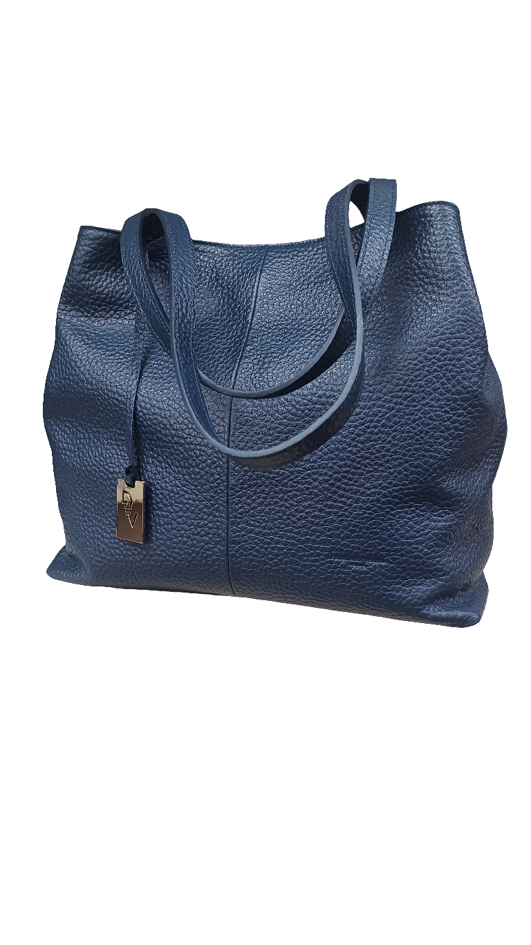 Pelletteria Veneta V24476-Blu Shopper