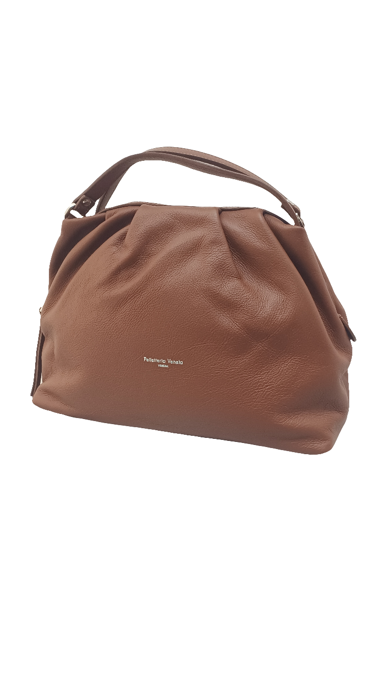 Pelletteria Veneta Anniem-Cuoio Borsa foppio manico
