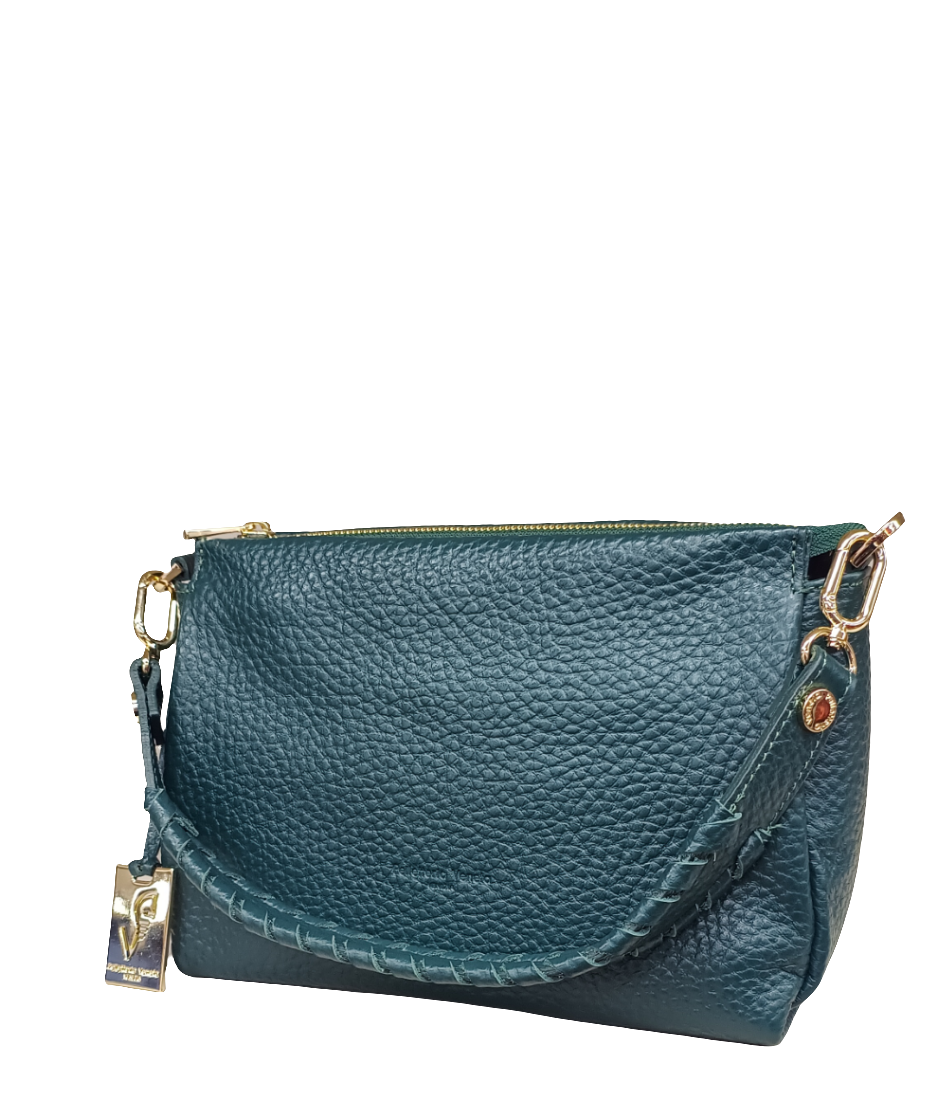 Pelletteria Veneta V24483-Verd Borsa a spalla