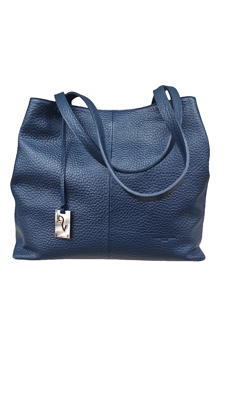 Pelletteria Veneta V24476-Blu Shopper