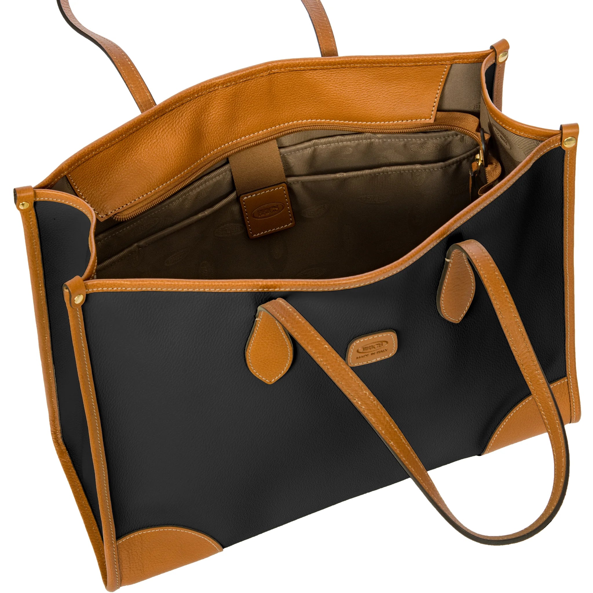 Organizzazione interna e scomparti di Bric's Firenze Opera Bag Media Firenze - Black
