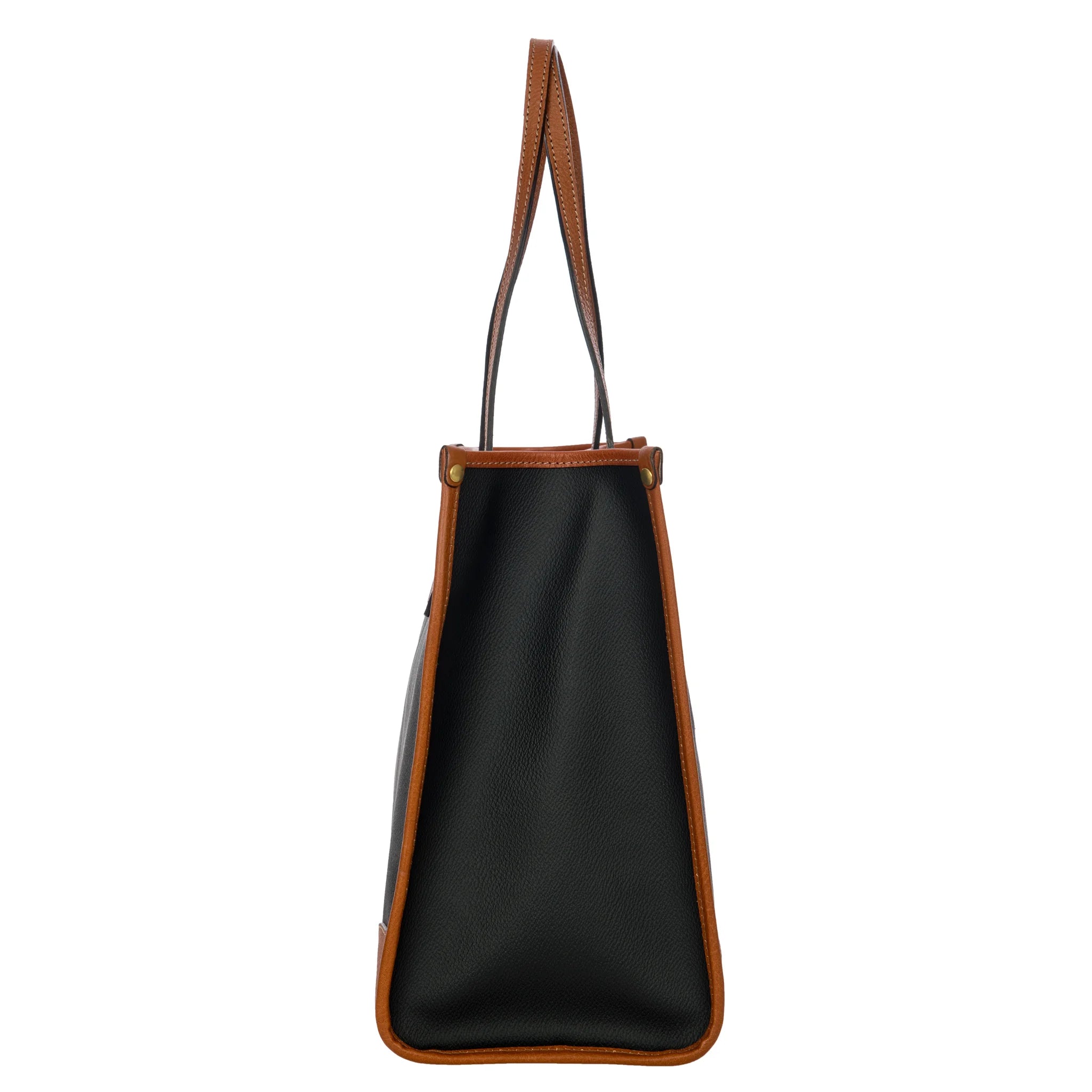 Dettaglio laterale e fondo di Bric's Firenze Opera Bag Media Firenze - Black