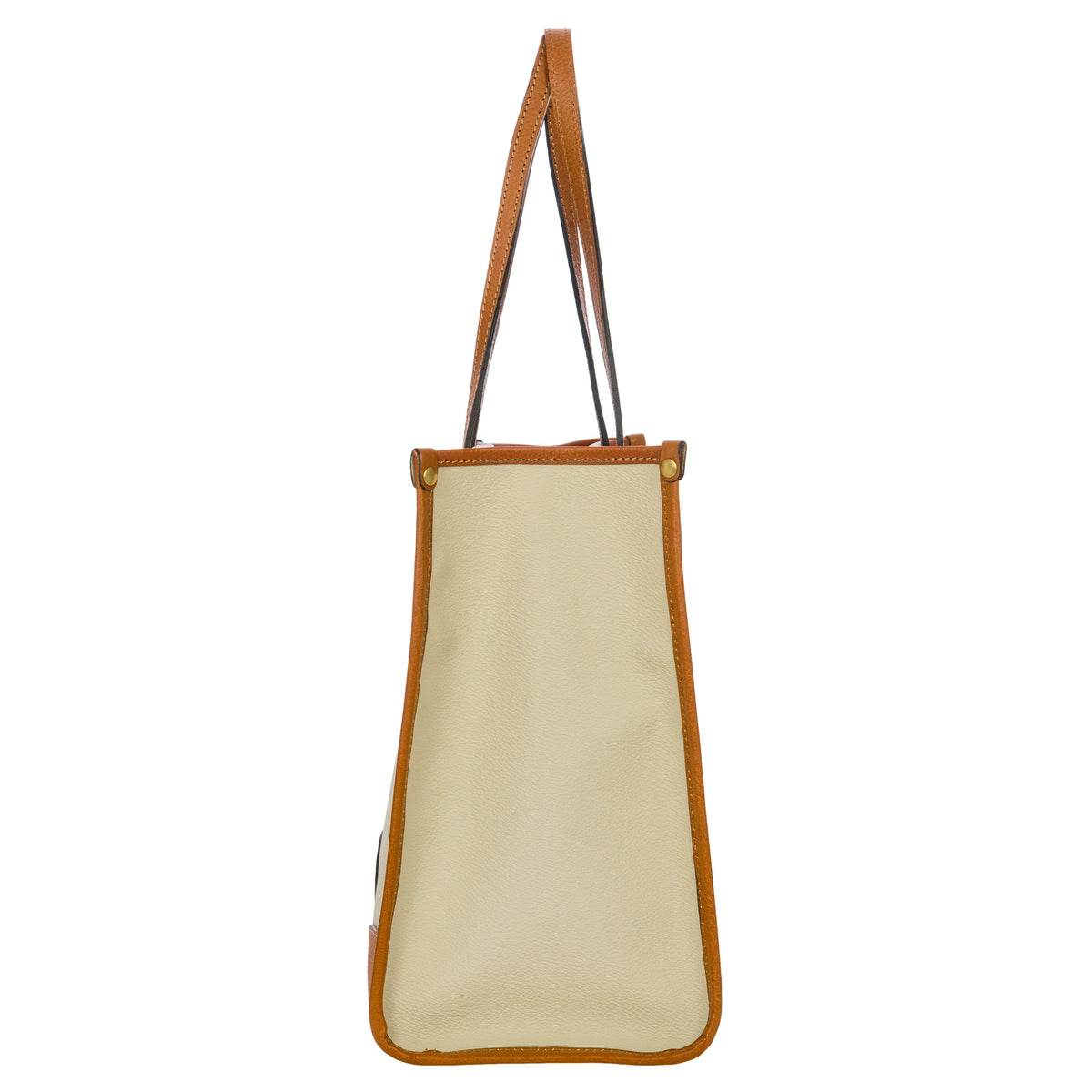 Dettaglio laterale e fondo di Bric's Firenze Opera Bag Media Firenze - Cream