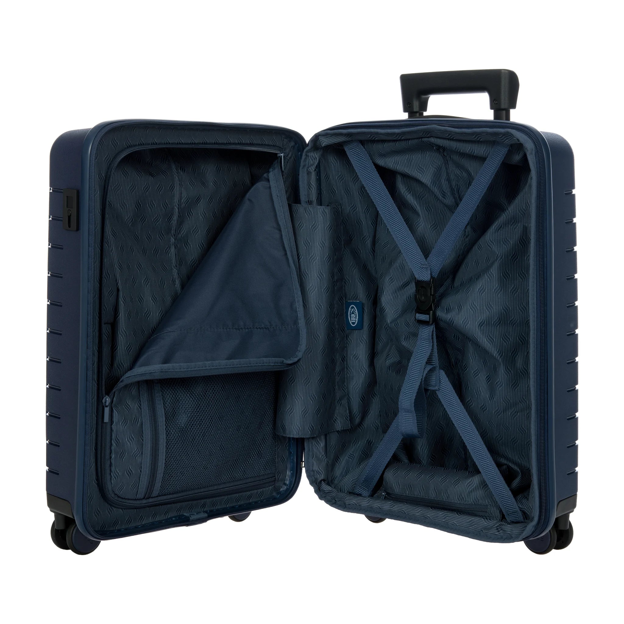 Organizzazione interna e scomparti di Bric's Ulisse B|Y Trolley Cabina Espandibile Con Tasca - Ocean Blue