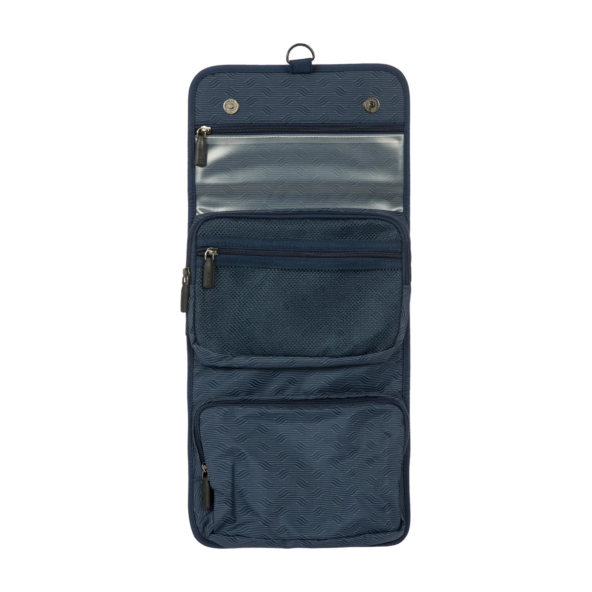 Organizzazione interna e scomparti di Bric's Ulisse B|Y Necessaire Tri-Fold In Tessuto Riciclato - Ocean Blue