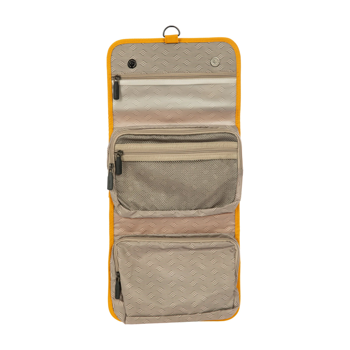 Organizzazione interna e scomparti di Bric's Ulisse B|Y Necessaire Tri-Fold In Tessuto Riciclato - Mango