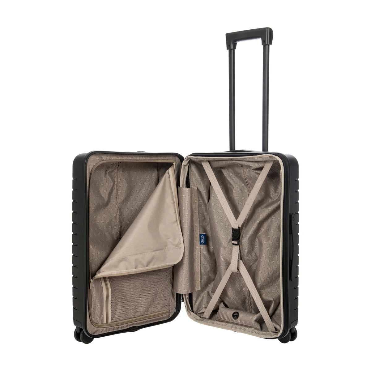 Organizzazione interna e scomparti di Bric's Ulisse B|Y Trolley Medio Espandibile - Black