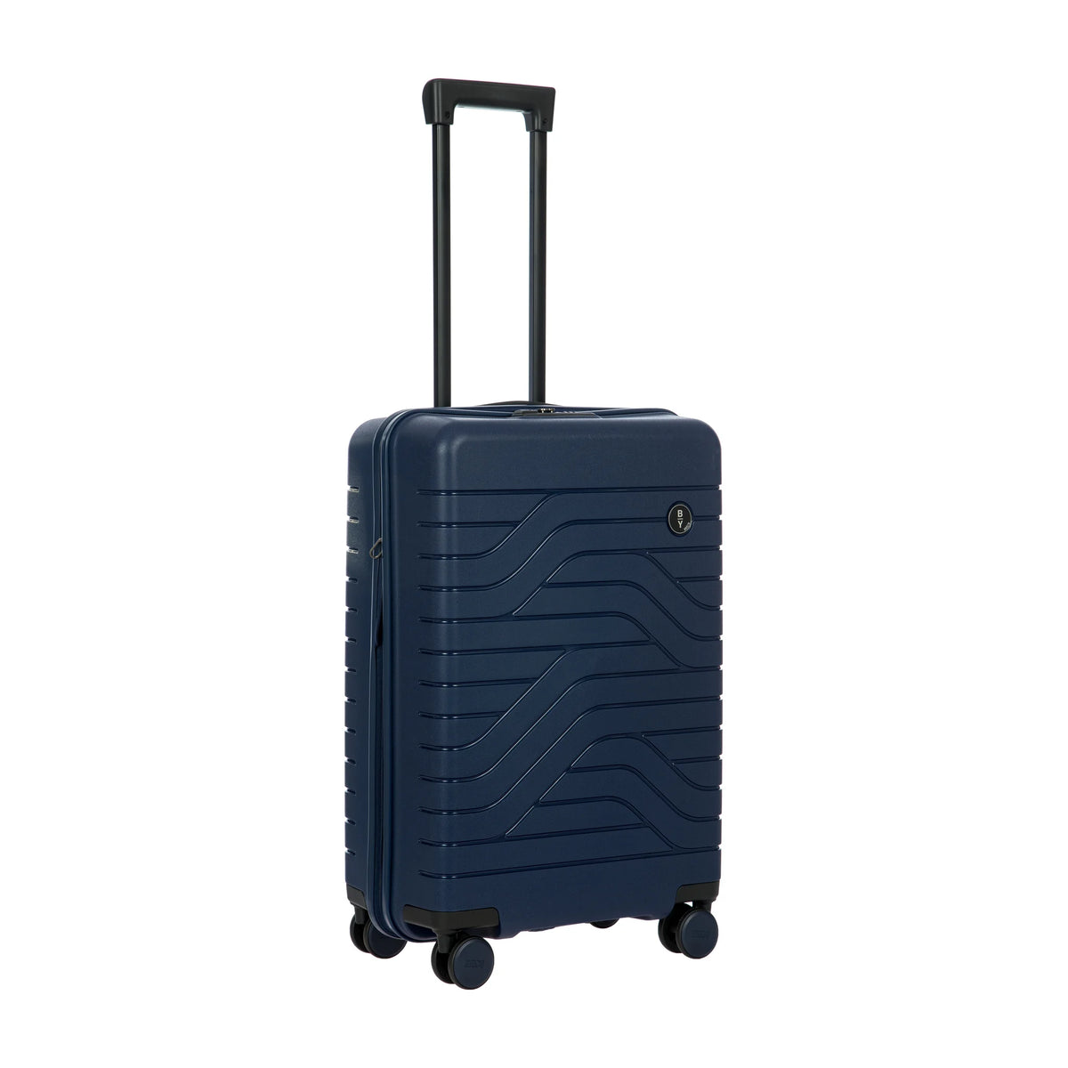 Vista di tre quarti di Bric's Ulisse B|Y Trolley Medio Espandibile - Ocean Blue