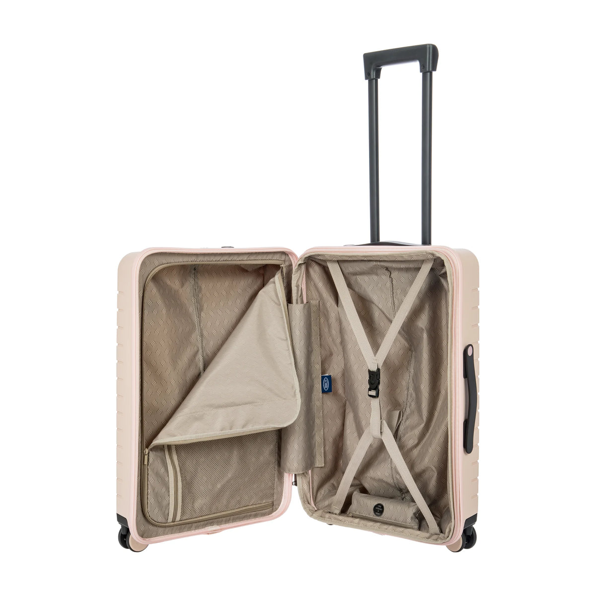 Organizzazione interna e scomparti di Bric's Ulisse B|Y Trolley Medio Espandibile - Pink