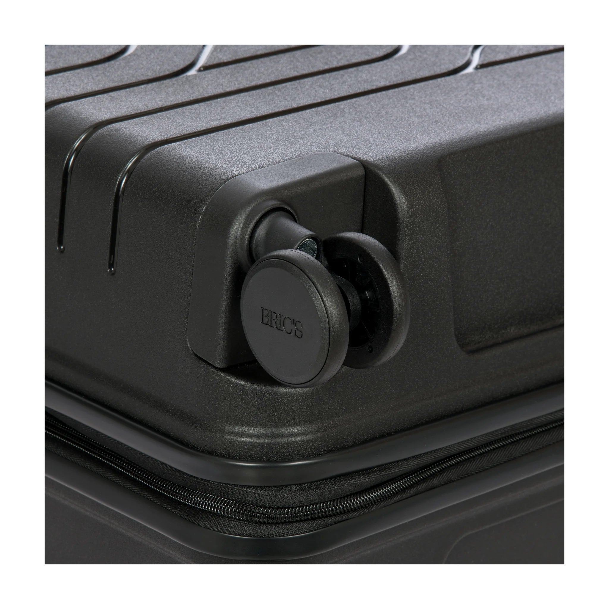 Dettaglio finiture e hardware di Bric's Ulisse B|Y Trolley Large Espandibile - Black