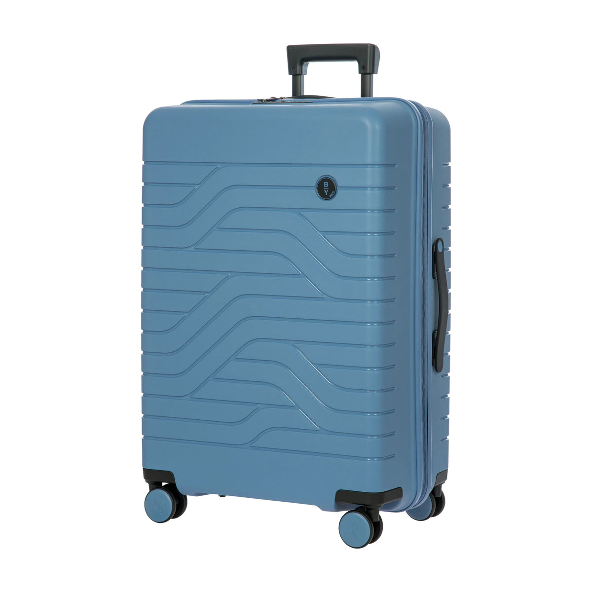 Vista di tre quarti di Bric's Ulisse B|Y Trolley Large Espandibile - Grey Blue