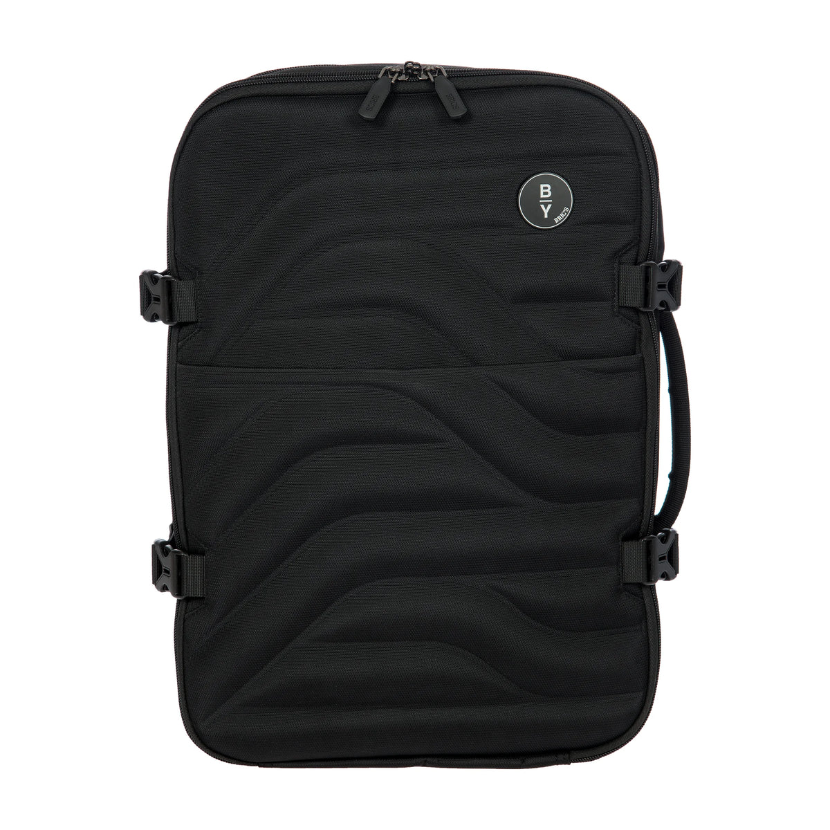 Vista principale di Bric's Ulisse B|Y Zaino Underseat Espandibile In Tessuto Riciclato - Black