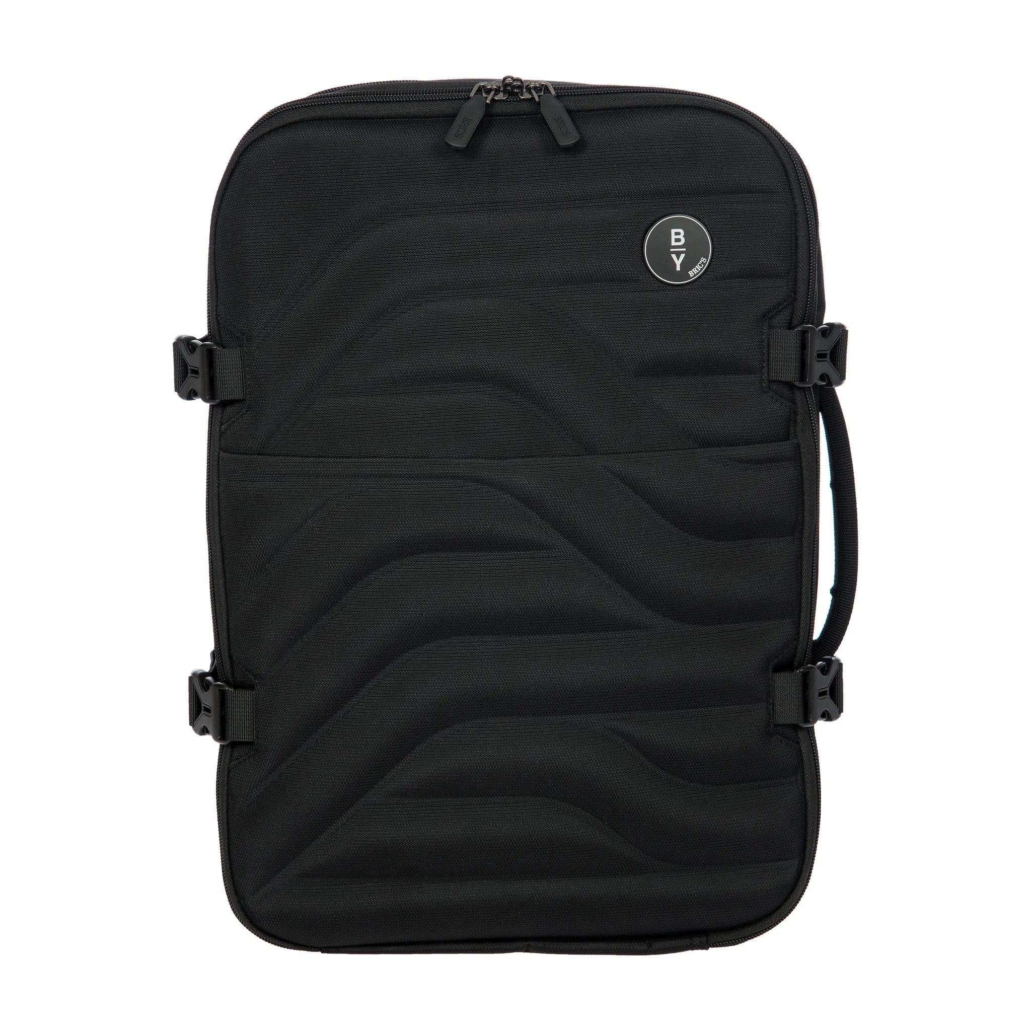 Vista principale di Bric's Ulisse B|Y Zaino Underseat Espandibile In Tessuto Riciclato - Black