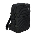 Vista di tre quarti di Bric's Ulisse B|Y Zaino Underseat Espandibile In Tessuto Riciclato - Black
