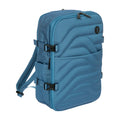 Vista di tre quarti di Bric's Ulisse B|Y Zaino Underseat Espandibile In Tessuto Riciclato - Grey Blue