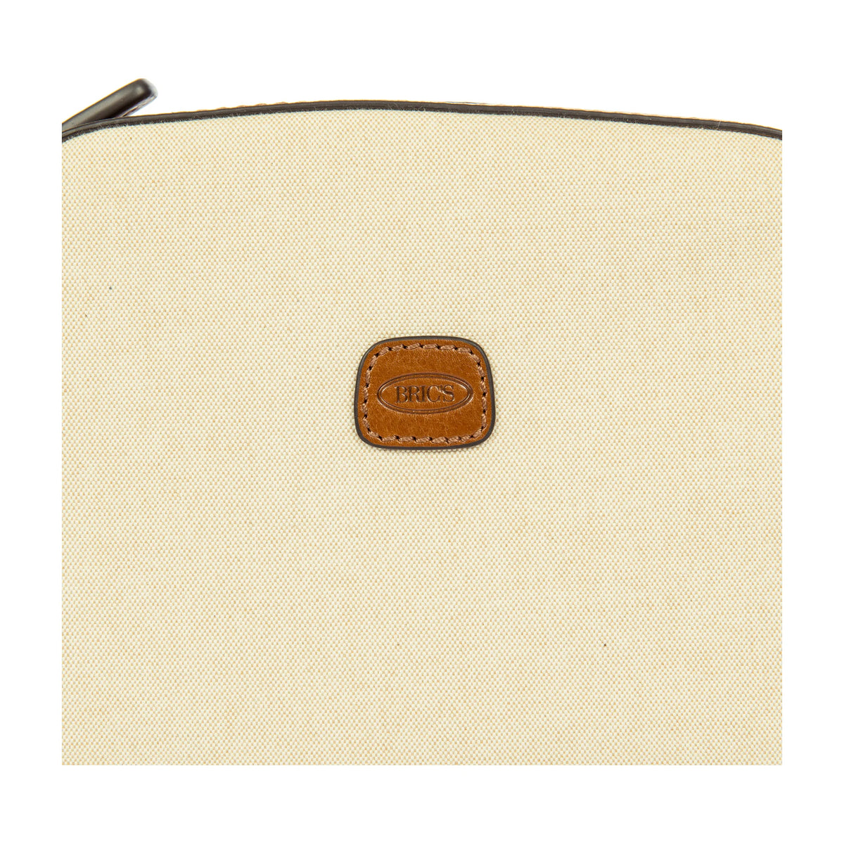 Dettaglio finiture e hardware di Bric's Volterra Trama Borsa A Tracolla Piccola Volterra Trama - Cappuccino